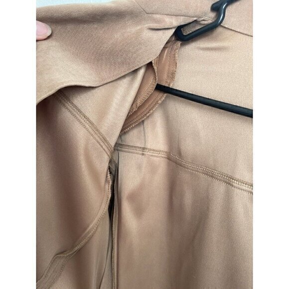 Worthington Petite Blazer Jacket Tie Front Career Casual Tan Size 12P - Picture 8 of 13